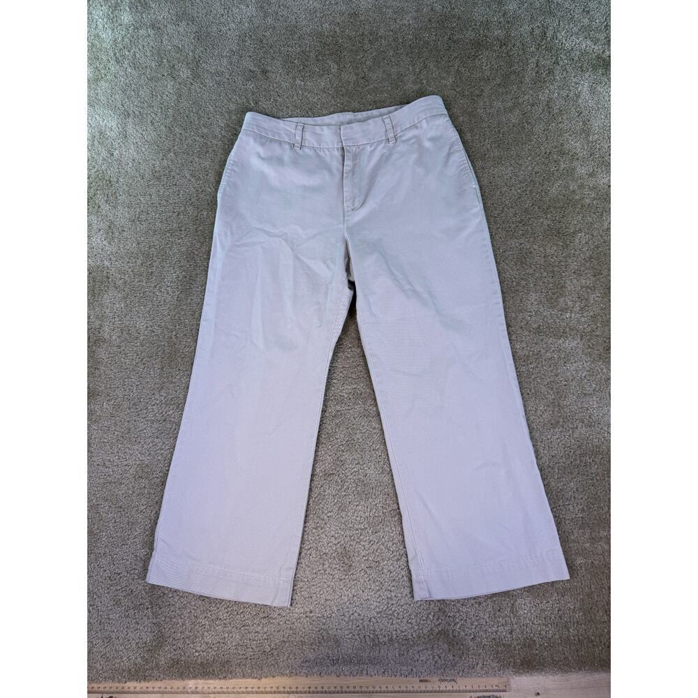 Gap Women’s Vintage High Rise Khakis Wide Leg Crop Size 10 Long Pants E311